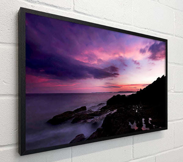Lilac Red Ocean Sky