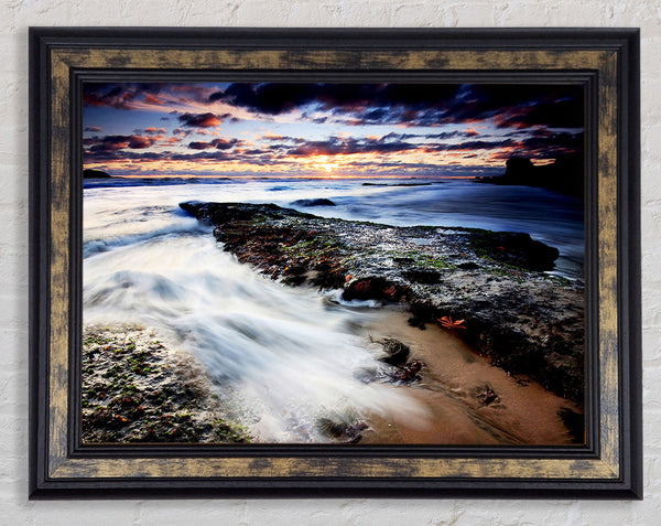 The Path Of The Ocean Swell Framed Print