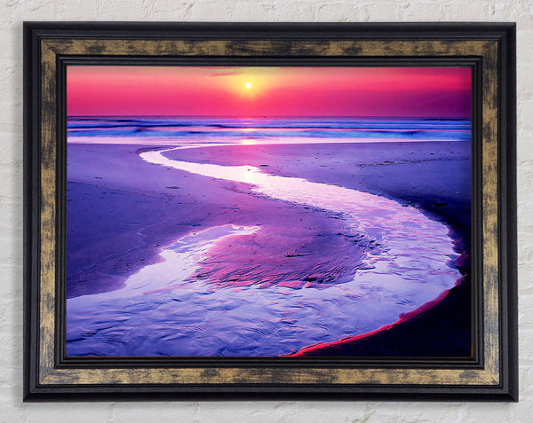 Shoreline Path Framed Print