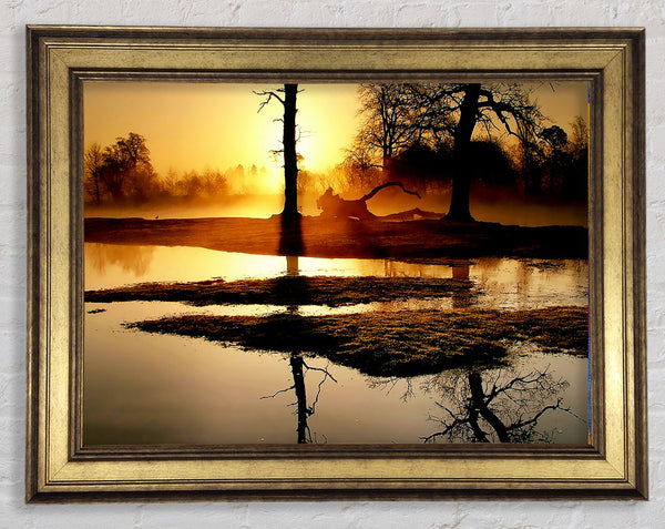Sonnenuntergang am Goldenen See