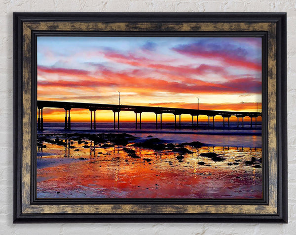 Piers First Light Framed Print