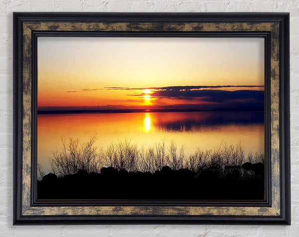 Reflections Of The Lake Framed Print