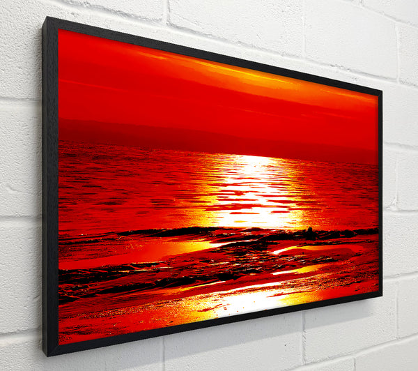 Orange Sun Trail Ocean
