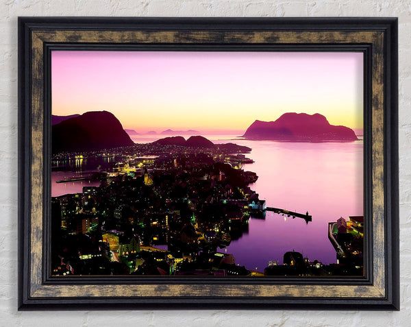 Lilac City Ocean Framed Print