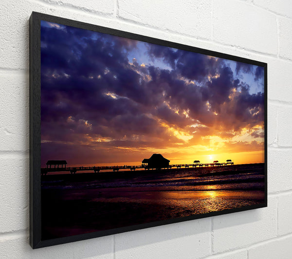Pier Sunset Horizon