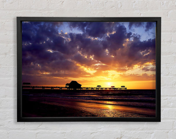Pier Sonnenuntergang Horizont