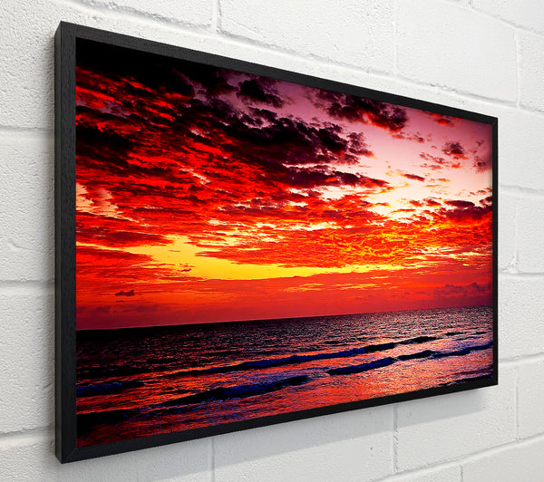 Lava Red Ocean Skies