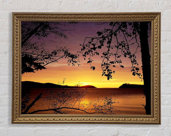 Calm Ocean Breeze Framed Print