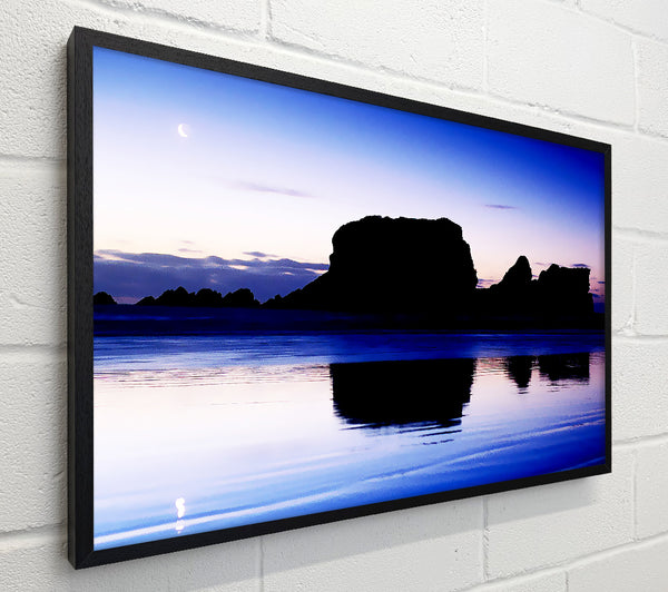 Moonlit Ocean Reflection