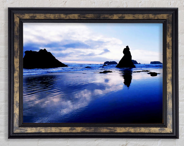 Blue Calm Framed Print