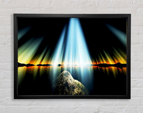 The Sun Rays Of God Framed Print