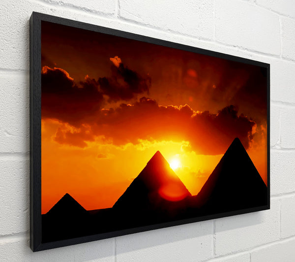 Egyptian Pyramid Sunset