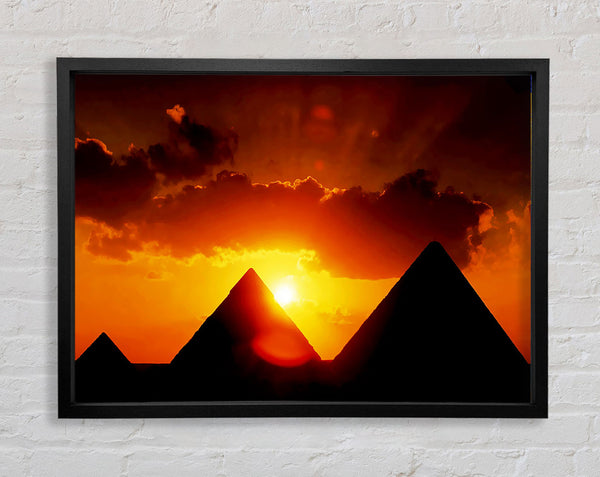 Egyptian Pyramid Sunset
