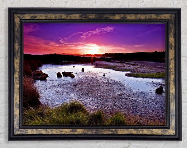 Sunset On Top Of The World Framed Print