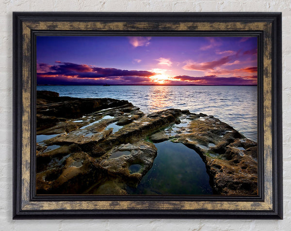 Auckland Sunset Framed Print