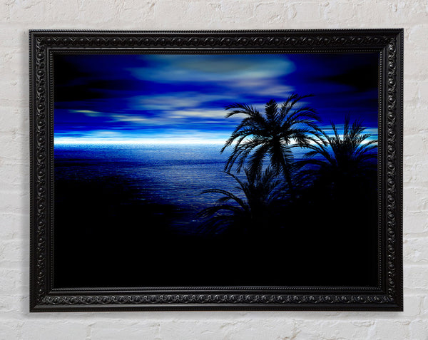 Blue Horizon Nights Framed Print