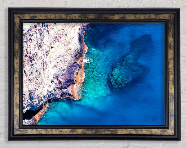 Sea Beach Stone Framed Print