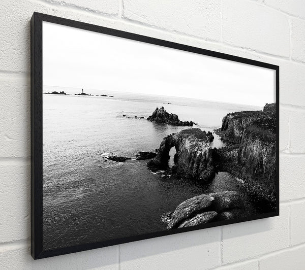 Ocean Rocks B n W