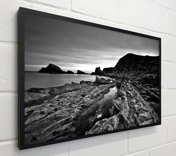 Ocean Rock Formation B n W