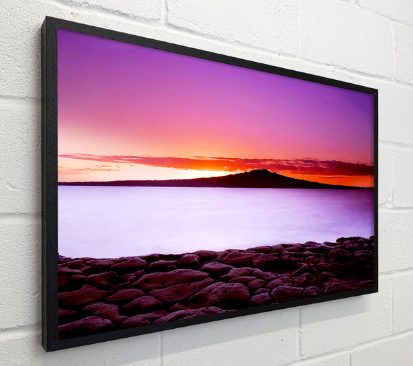 First Light Over The Ocean Rocks