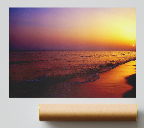 Path Of The Ocean Flow Poster