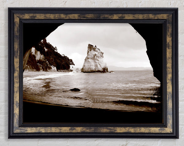 Oceans Gateway Chocolate Framed Print
