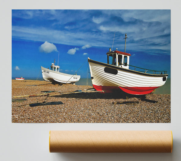 Fishermans Boat Hideaway Print