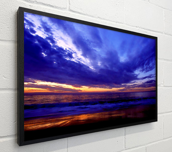 Blue Lilac Sunset Ocean