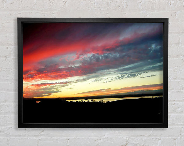Roter Himmel bei Nacht Ocean Delight