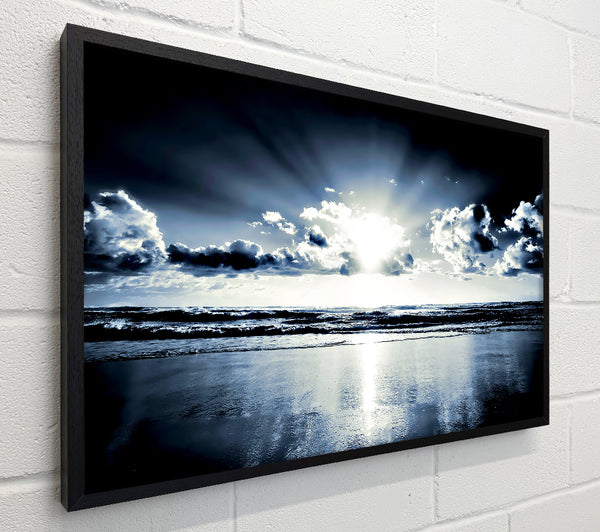 Blue Sunburst