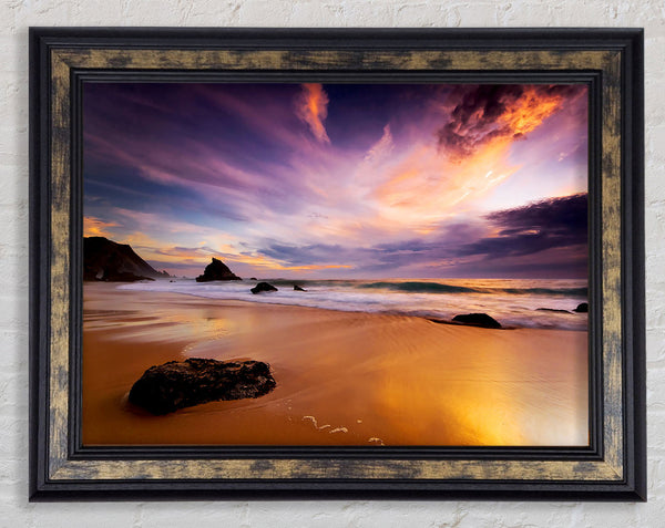 Storm Cloud Ocean Framed Print