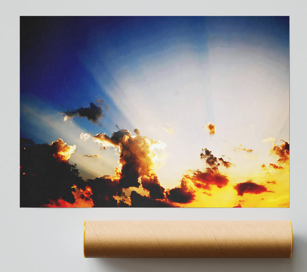 Sunrays Of The Golden Cloud Giclee Print