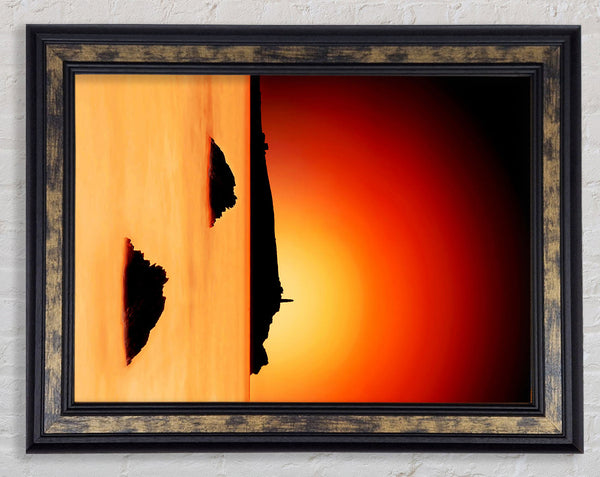 Oceans Lighthouse Framed Print