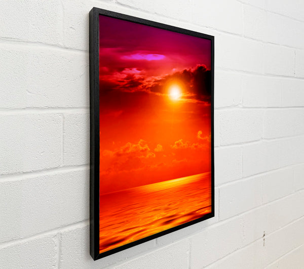 Orange Sun Blaze Skies