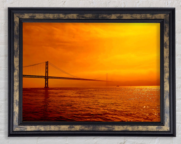 The Misty Ocean Crossing Framed Print