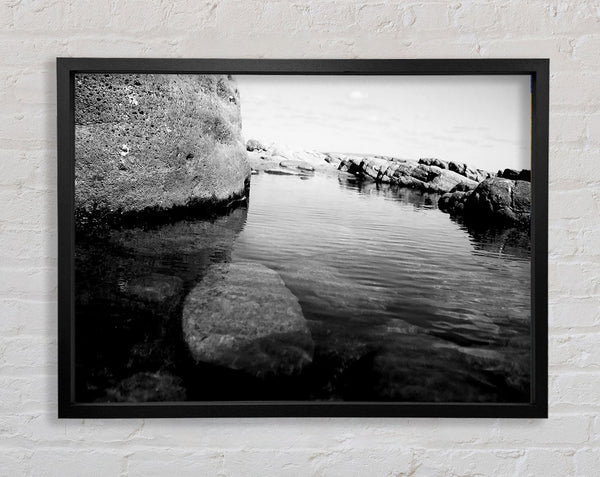 Ocean Rock Bay B und W
