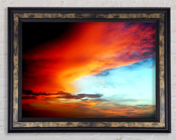 Stunning Red Cloud Formation Framed Print