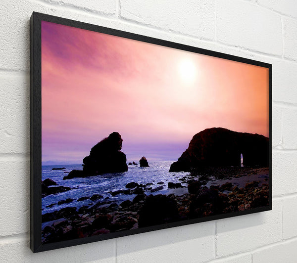Pink Mist Ocean Skies