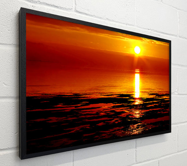 Lapping Waves In Golden Sunlight