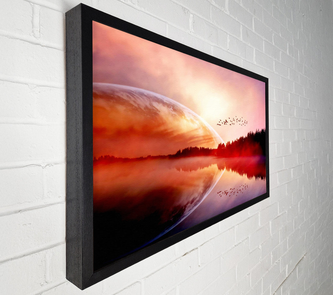  A Canvas Print of Amazing Sunrise Lake Canvas Wall Art