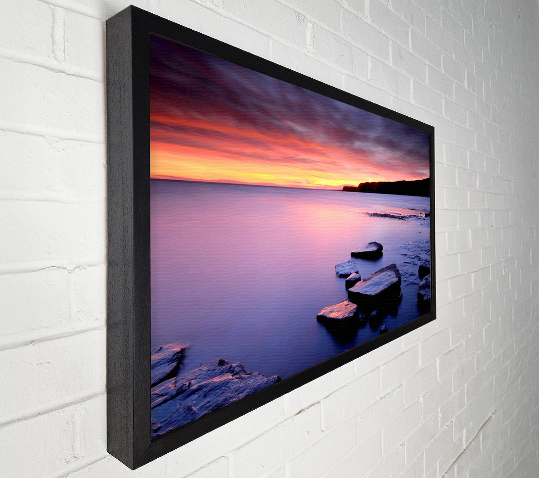  A Canvas Print of Tranquil Ocean Dusk Canvas Print