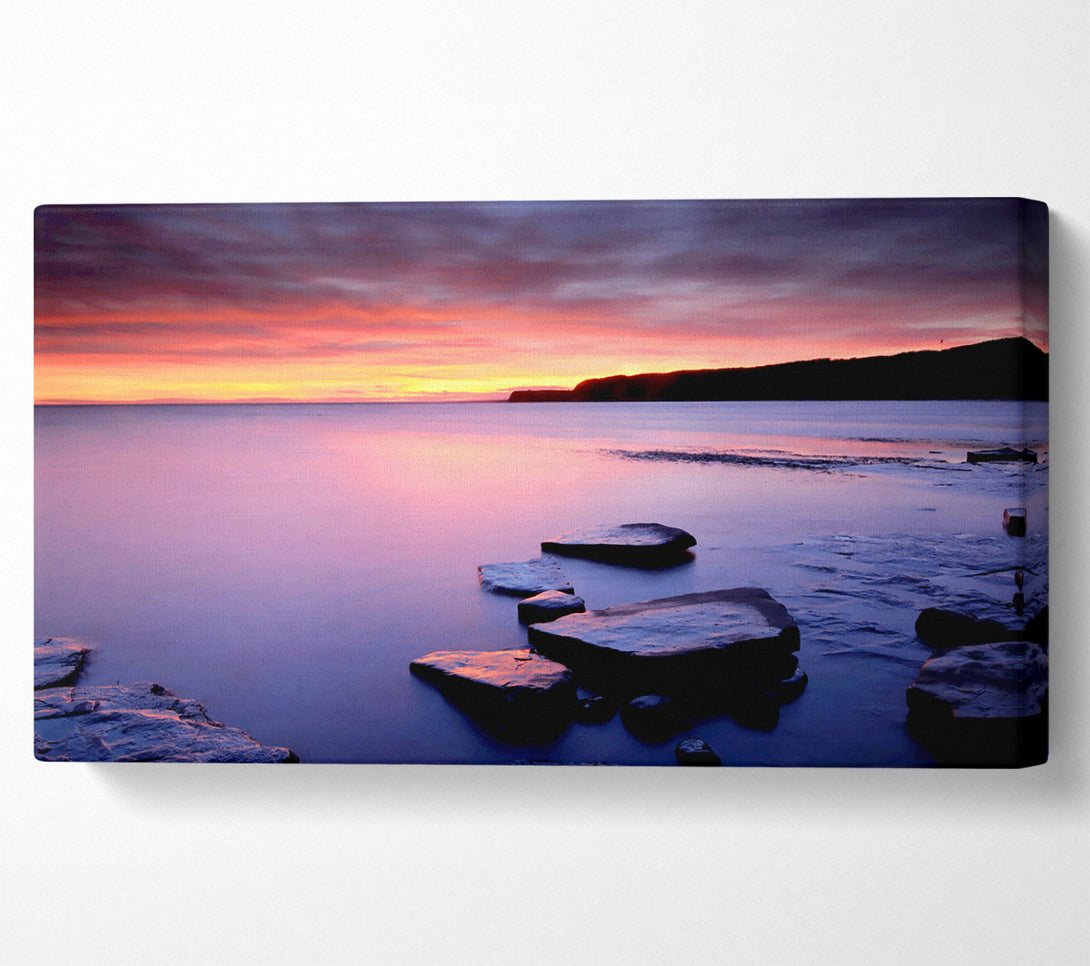  A Canvas Print of Tranquil Ocean Dusk Canvas Print