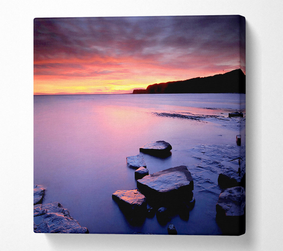  A Canvas Print of Tranquil Ocean Dusk Canvas Print