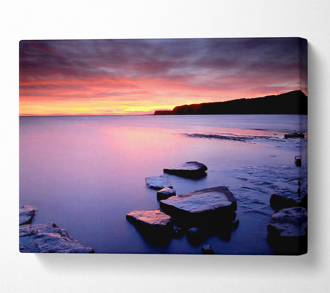  A Canvas Print of Tranquil Ocean Dusk Canvas Print