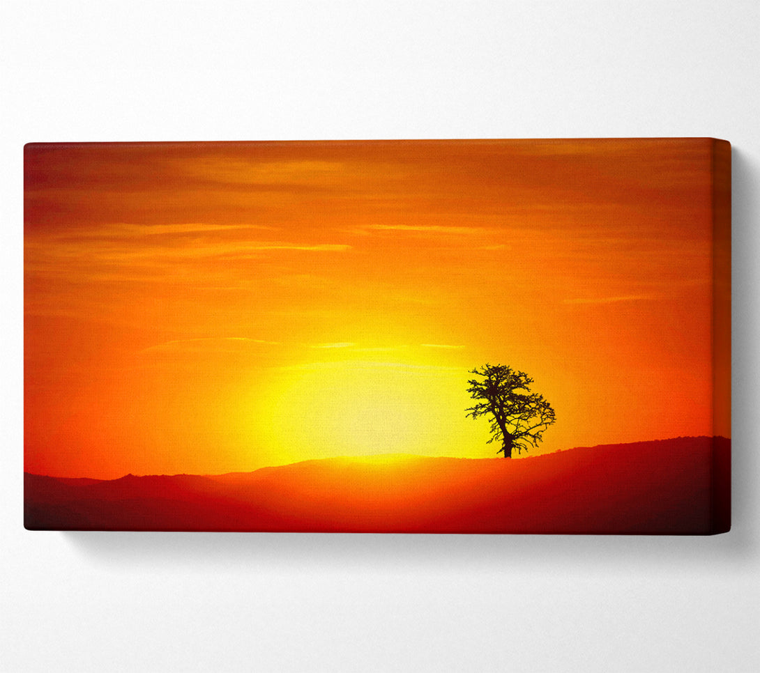  A Canvas Print of As The Sun Sets Canvas Wall Art
