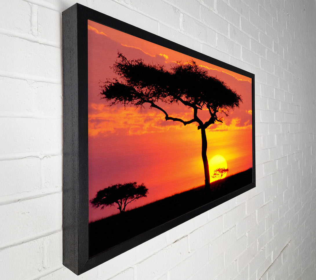  A Canvas Print of Sunset In Kenya Canvas Art