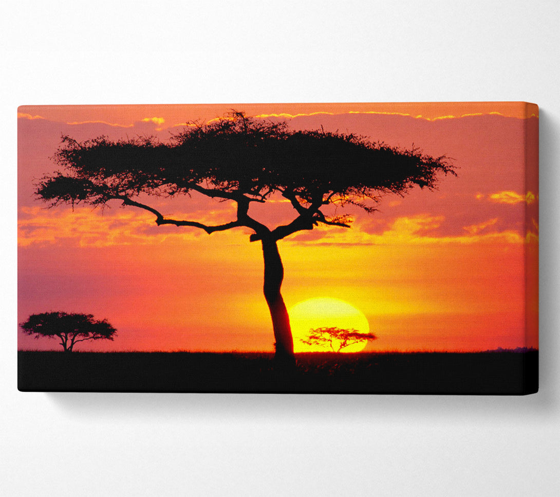  A Canvas Print of Sunset In Kenya Canvas Art