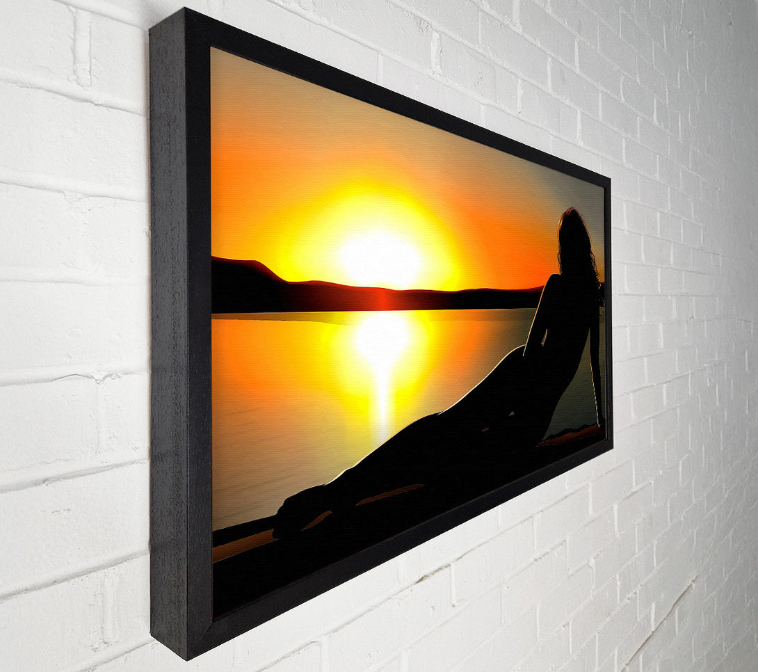  A Canvas Print of Woman In The Shade Canvas Wall Art