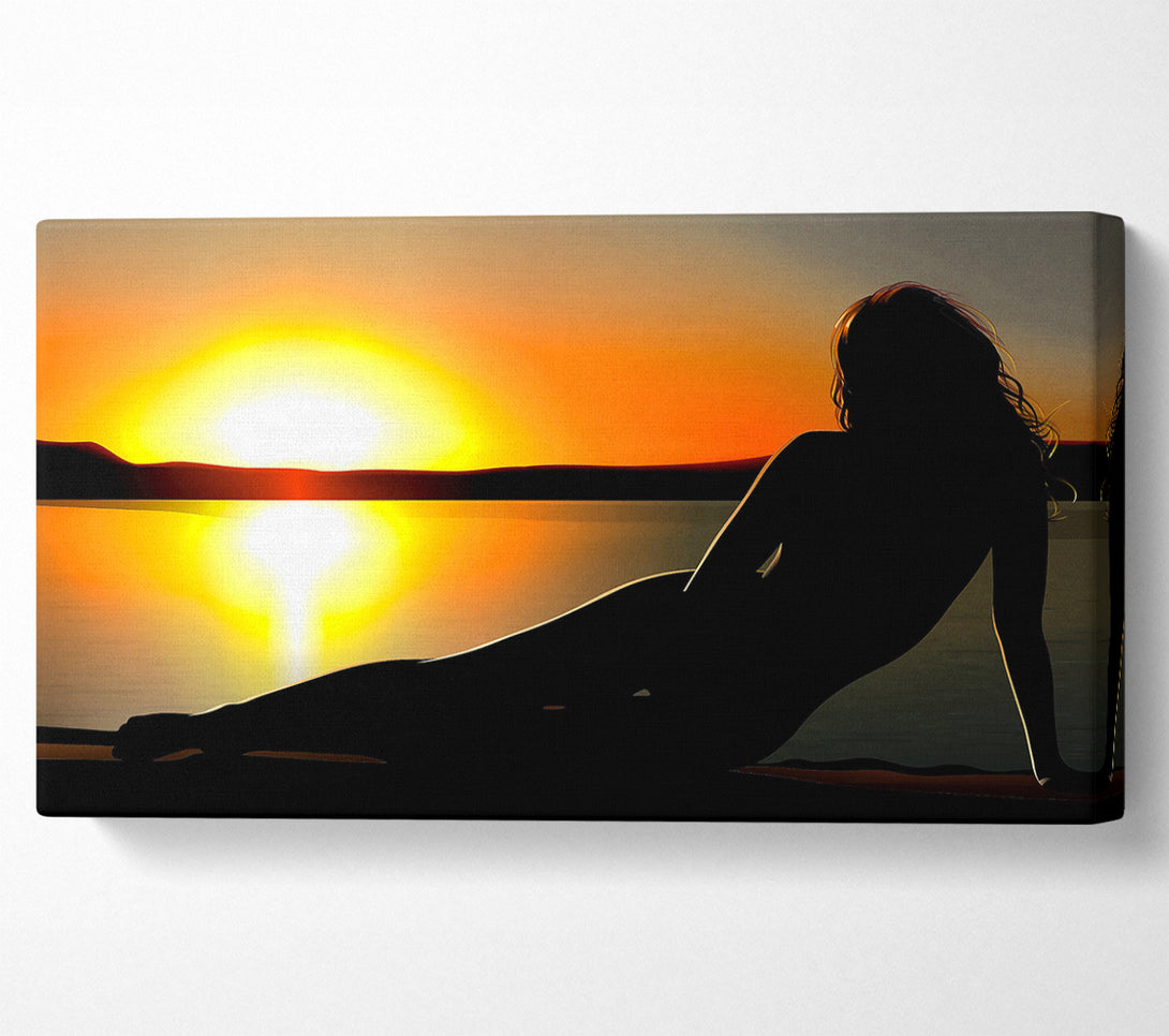  A Canvas Print of Woman In The Shade Canvas Wall Art
