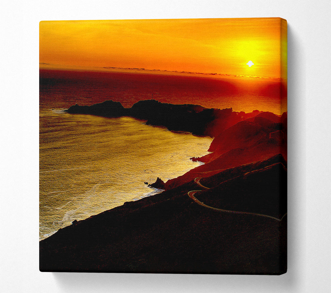  A Canvas Print of San Francisco Sunset Canvas Art